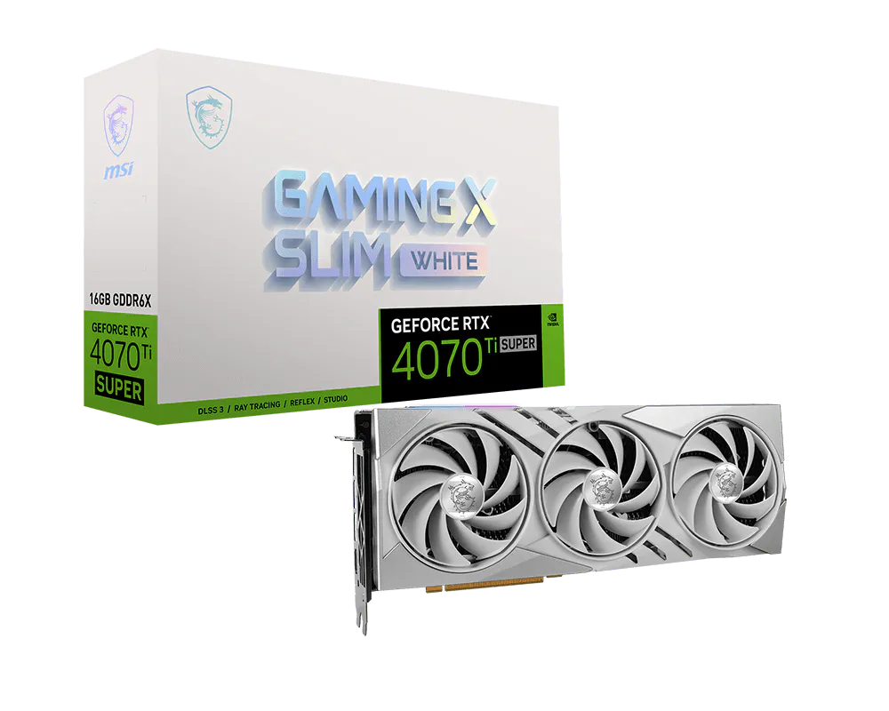 MSI GeForce RTX 4070 Ti SUPER 16G GAMING X SLIM WHITE